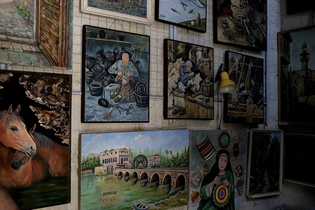 Hama's historic norias along the Orontes River on a Syrian Guides Christmas-season tour